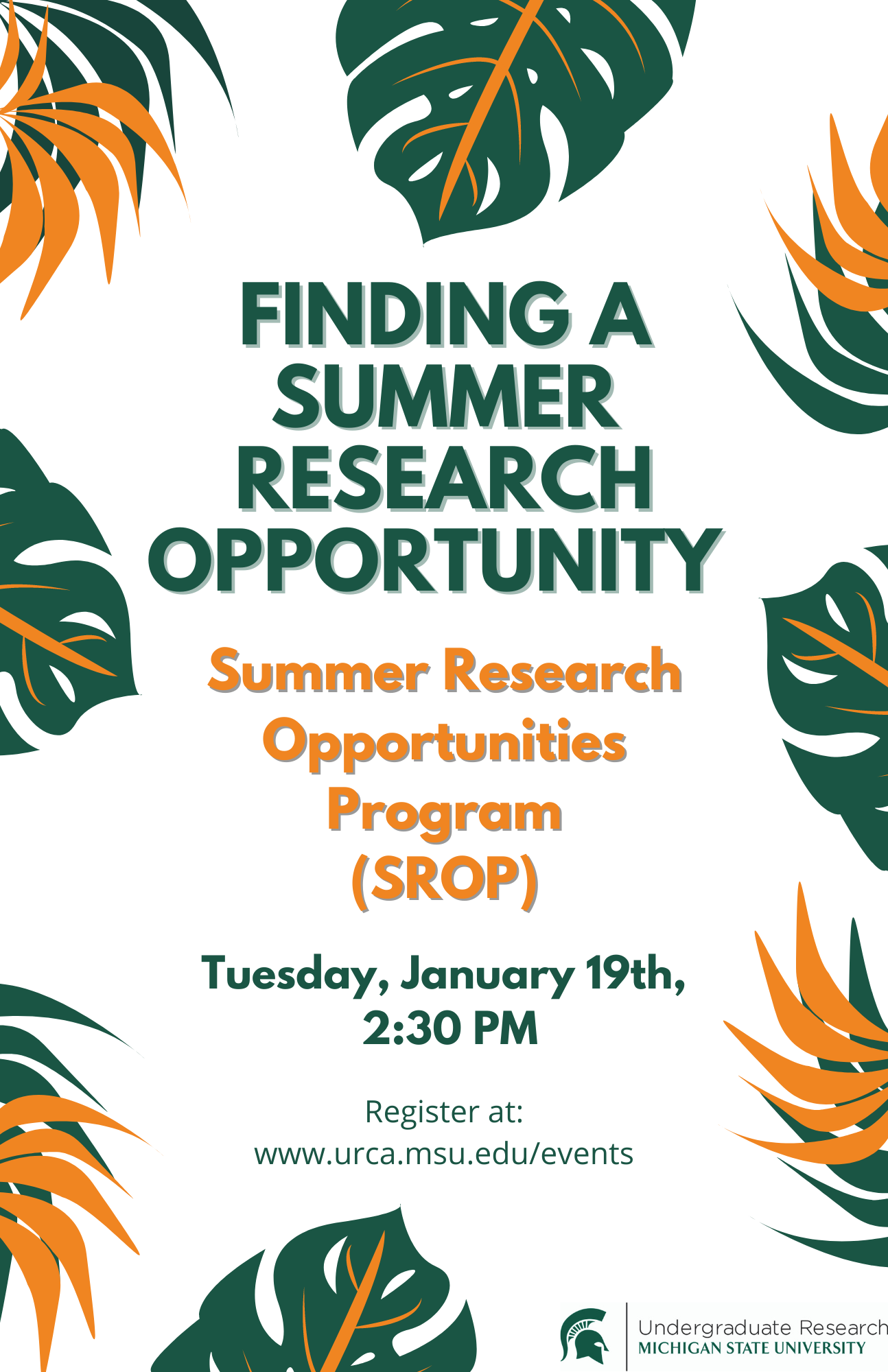 Finding a Summer Research Opportunity The SROP Program